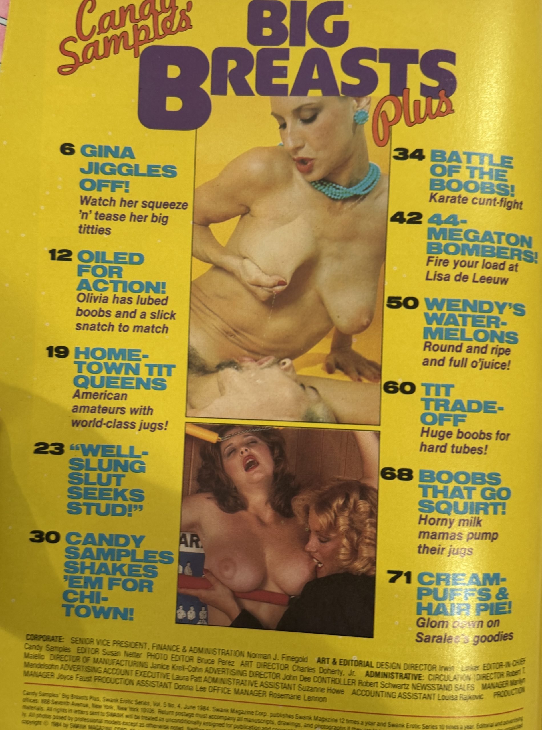 Candy Samples' Big Breasts Plus #4 1984 *Candy Samples & Lisa De Leeuw!* - Image 2