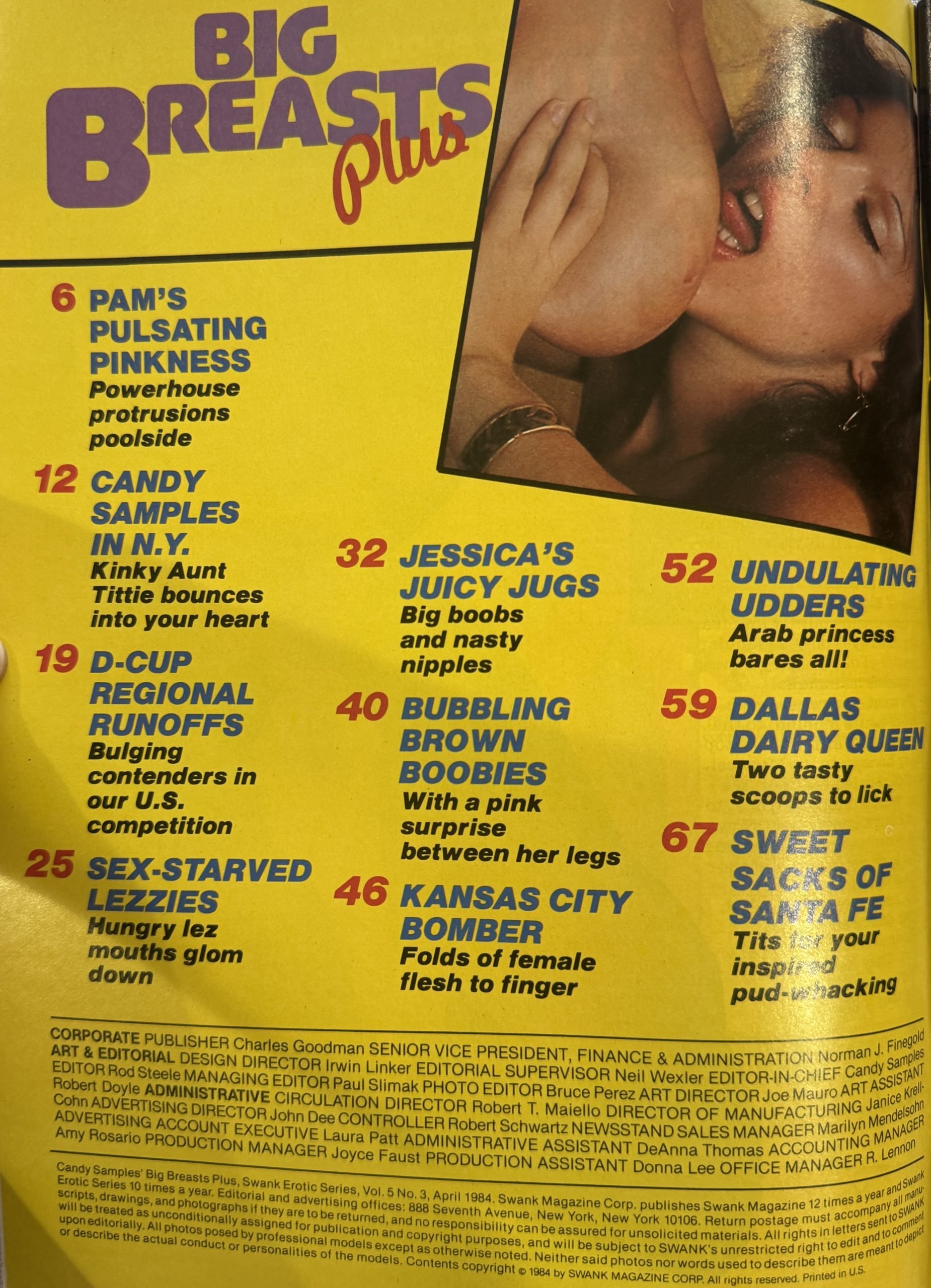 Candy Samples' Big Breasts Plus #3 1984 *Candy Samples & Others!* - Image 2