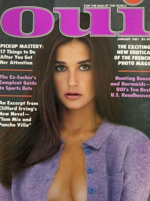 Oui January 1981 *CG Demi Moore, CF German Martina Schall*