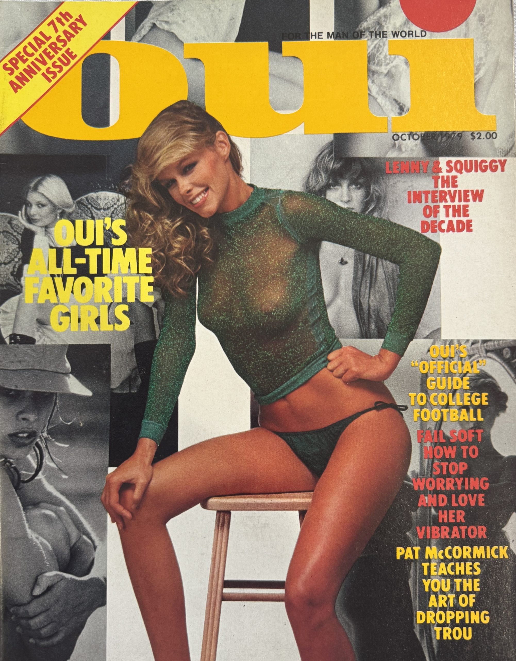 Oui October 1979 *CG Greta Blackburn, CF Abby* -7th Anniversary Issue-