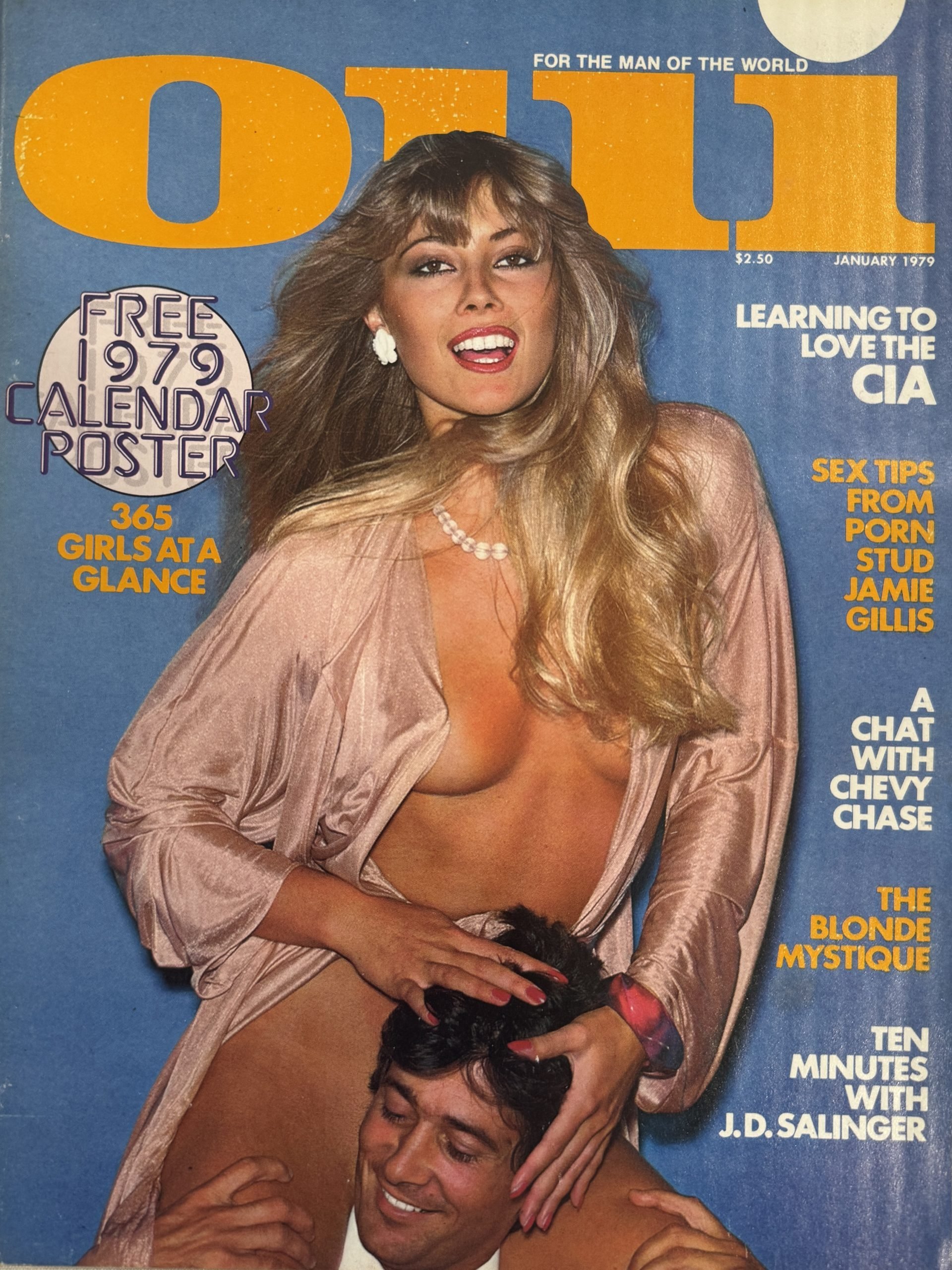 Oui January 1979 *CG Dee Dee, CF Christina* -FREE 1979 Calendar Poster, Never Removed-