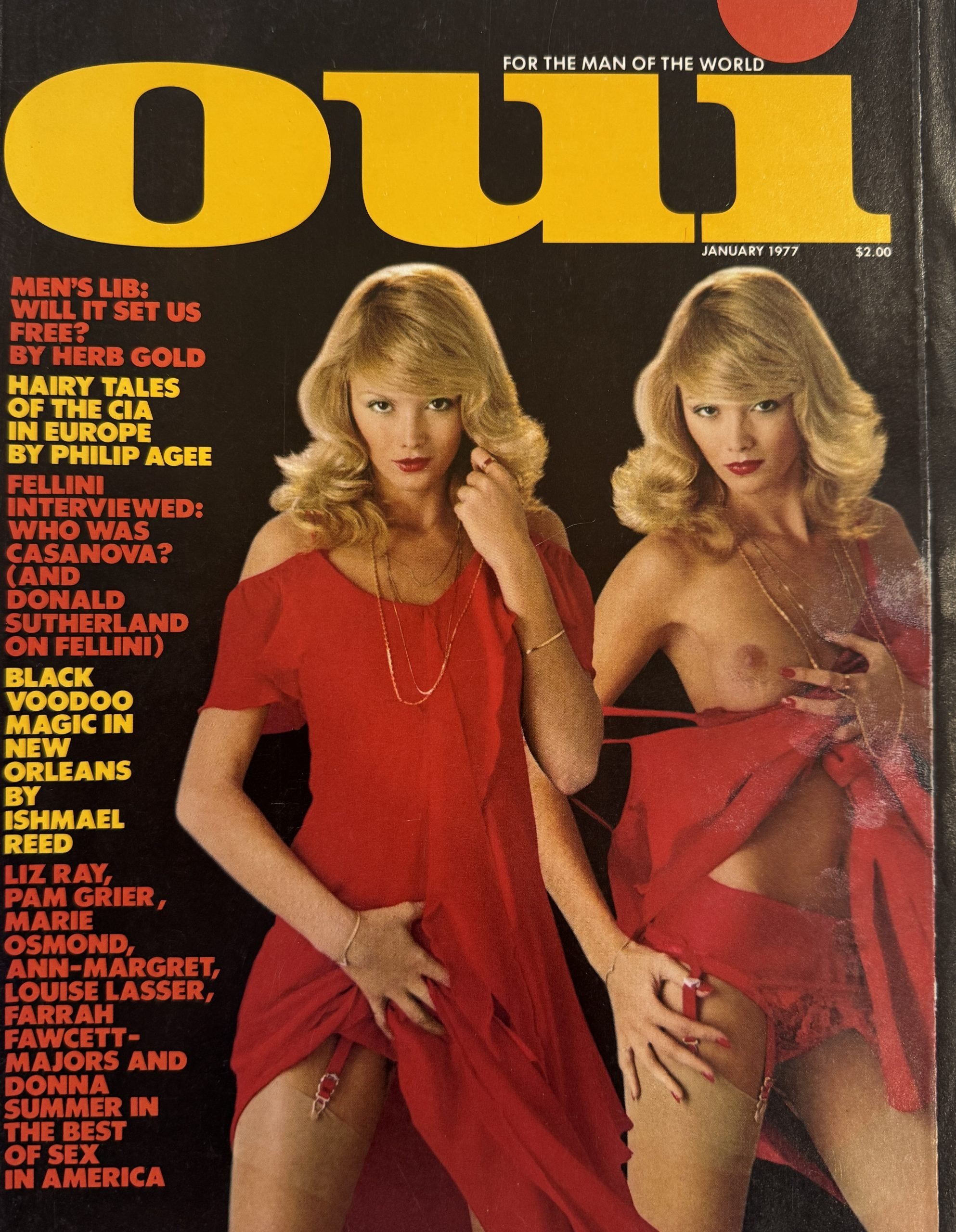 Oui January 1977 *CG Christine Burke, CF Jeanne*