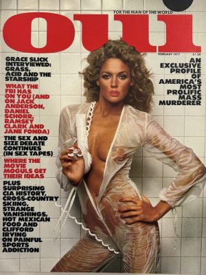 Oui February 1977 *CG Ange Von Sykl, CF Doona, & More!*