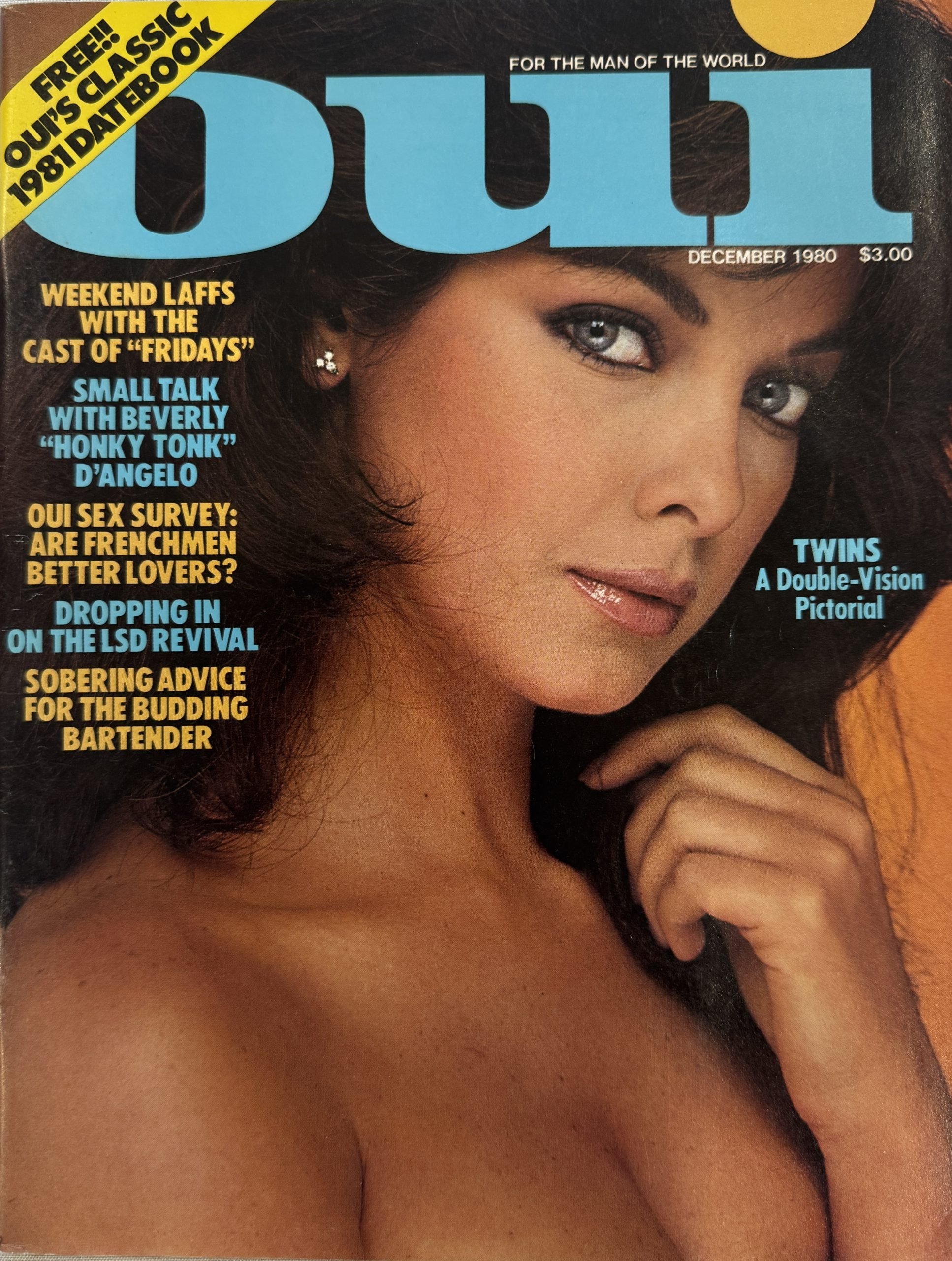 Oui December 1980 *CG Majorie Andrade, CF Jacklyn McQuerry, & More!* -FREE 1981 Datebook, Never Opened-
