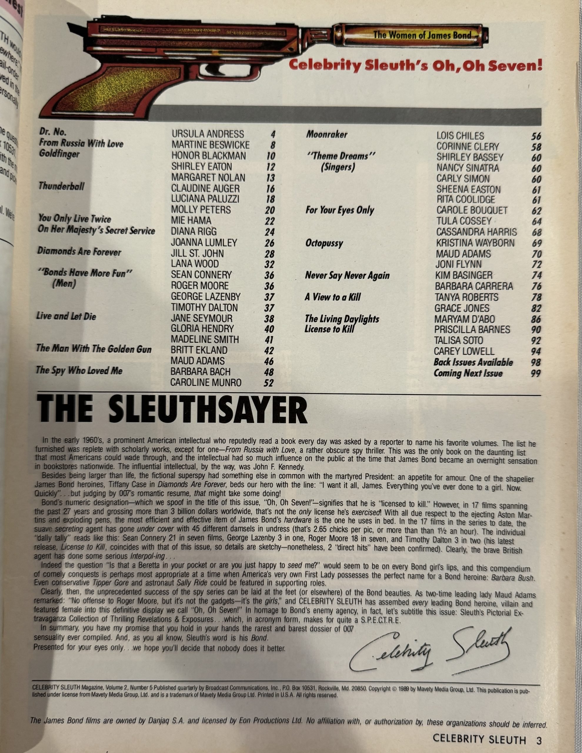 Celebrity Sleuth 2/5 1989 - Image 2