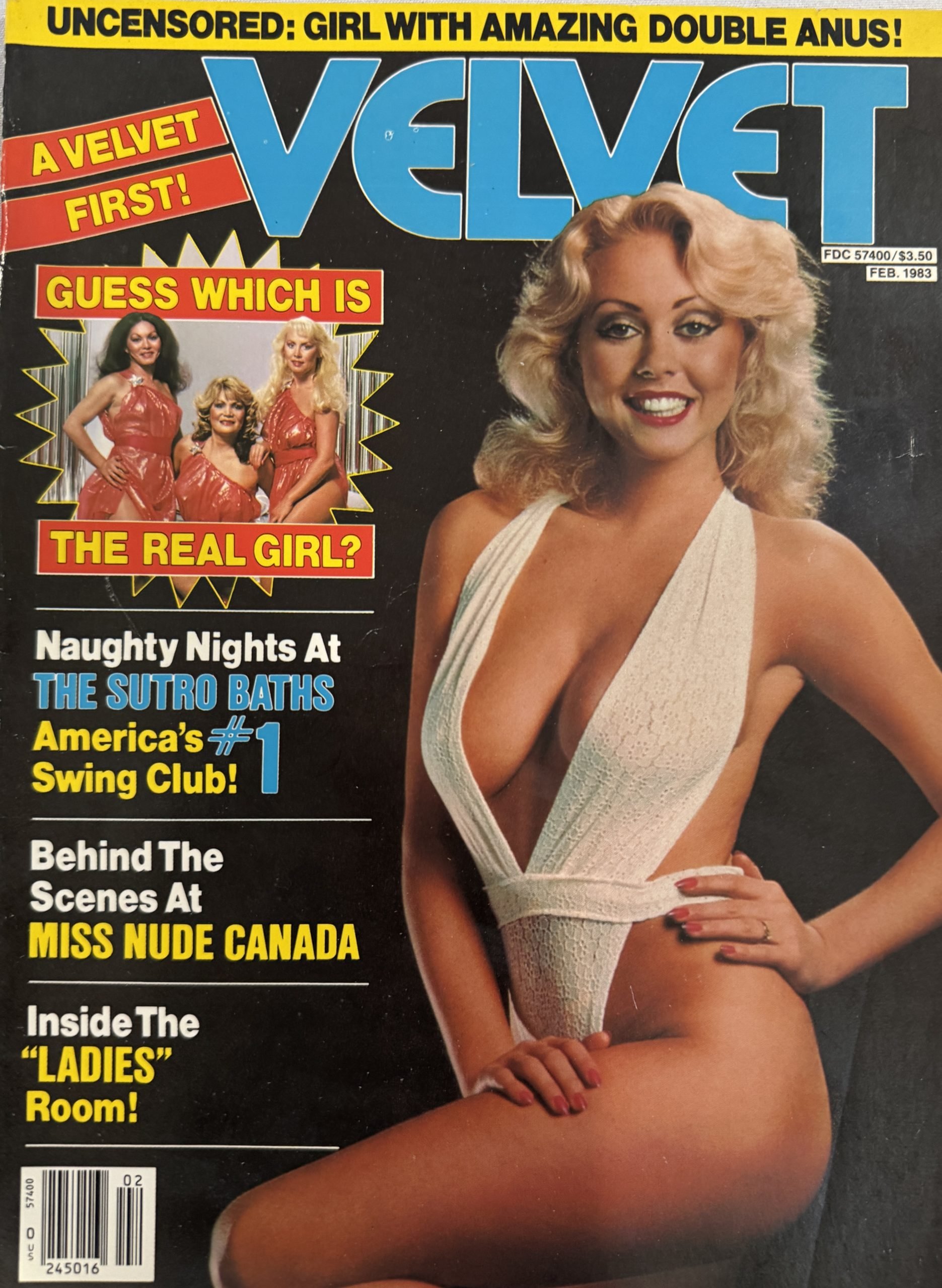 Velvet February 1983 *Miss Nude Canada*