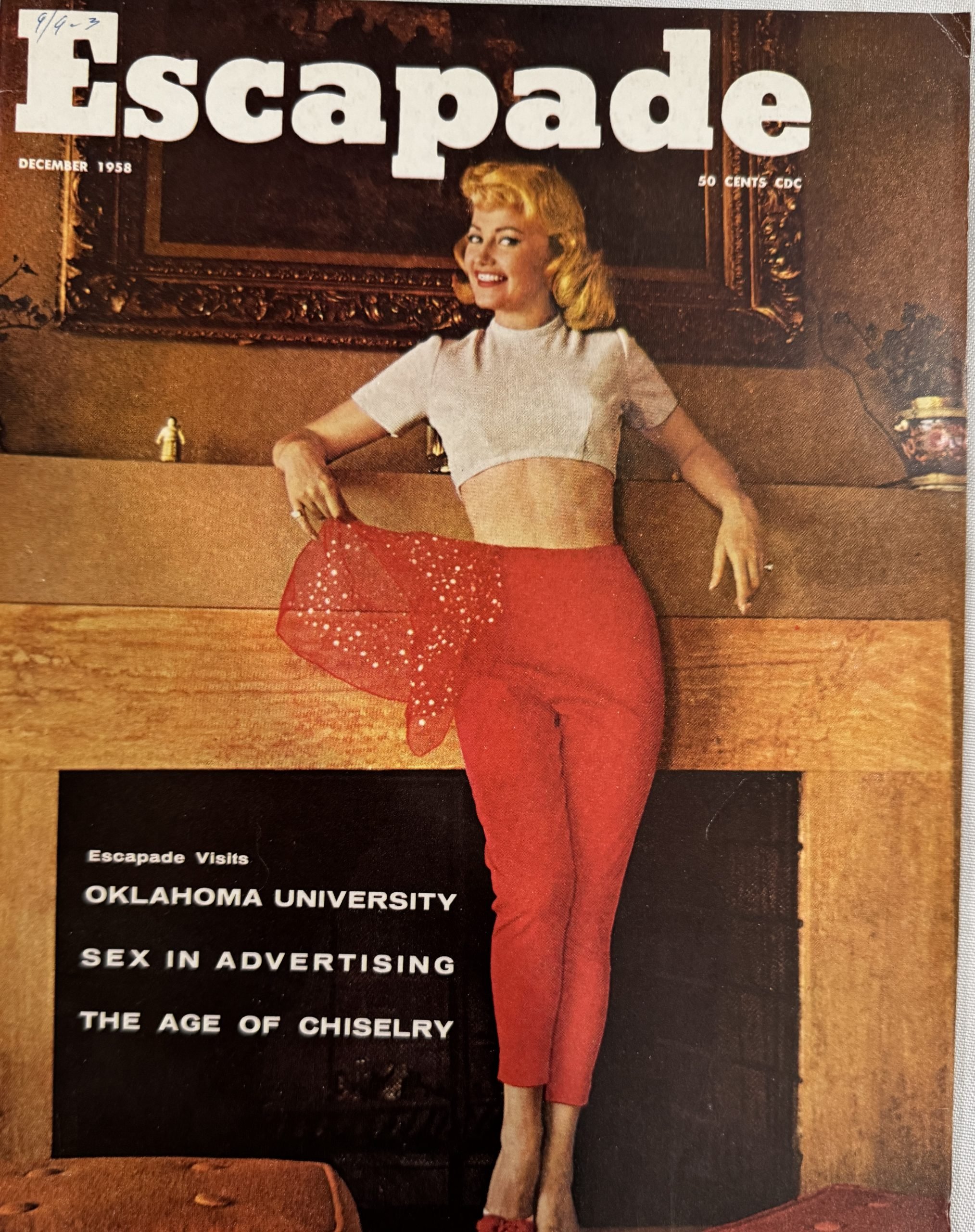 Escapade December 1958 *Covergirl Jackie Loughrey*