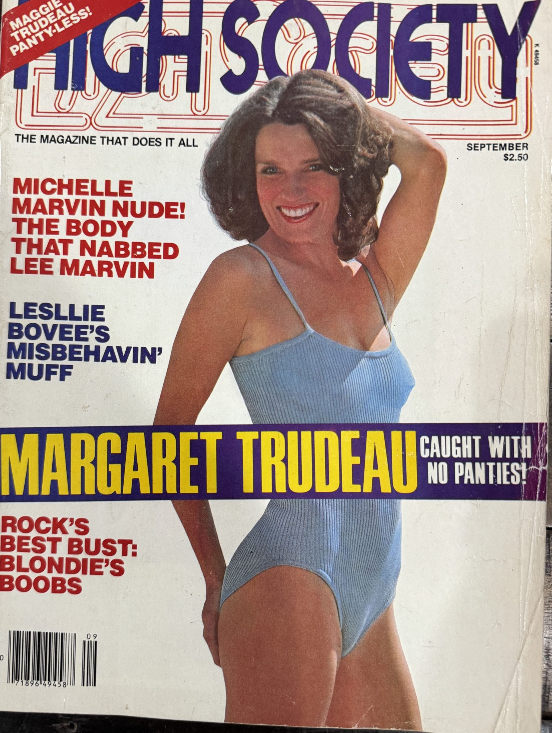 High Society September 1979 *CG Margaret Trudeau, Lesllie Bovee & Michelle Marvin*