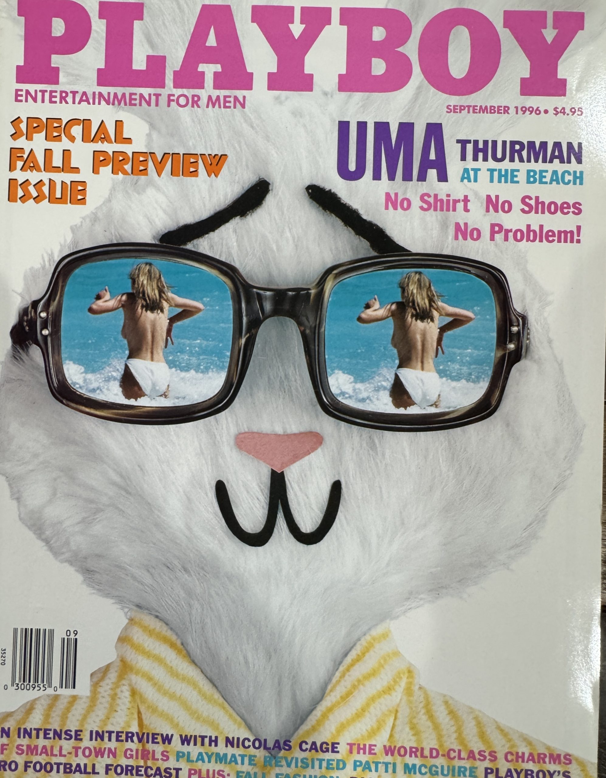 Playboy September 1996 *CG Uma Thurman, CF Jennifer Allen, Patti McGuire, & More!*
