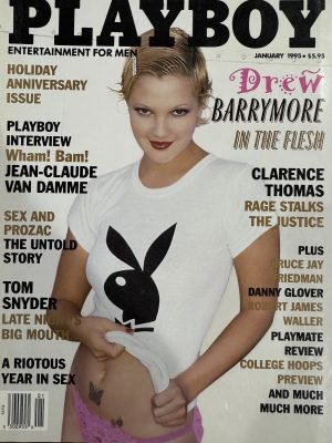 Playboy January 1995 *CG Drew Barrymore, CF Melissa Holliday, & More!*