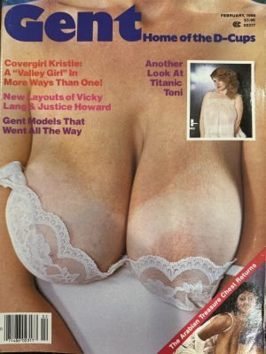 Gent February 1986 *CG Kristie, Vicky Lang, Justice Howard, Titanic Toni, & More!*