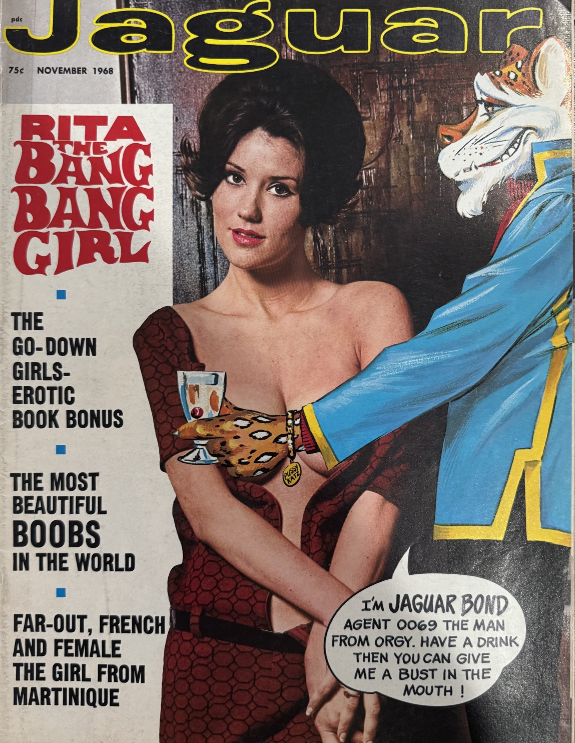 Jaguar November 1968 Pin Up Magazine