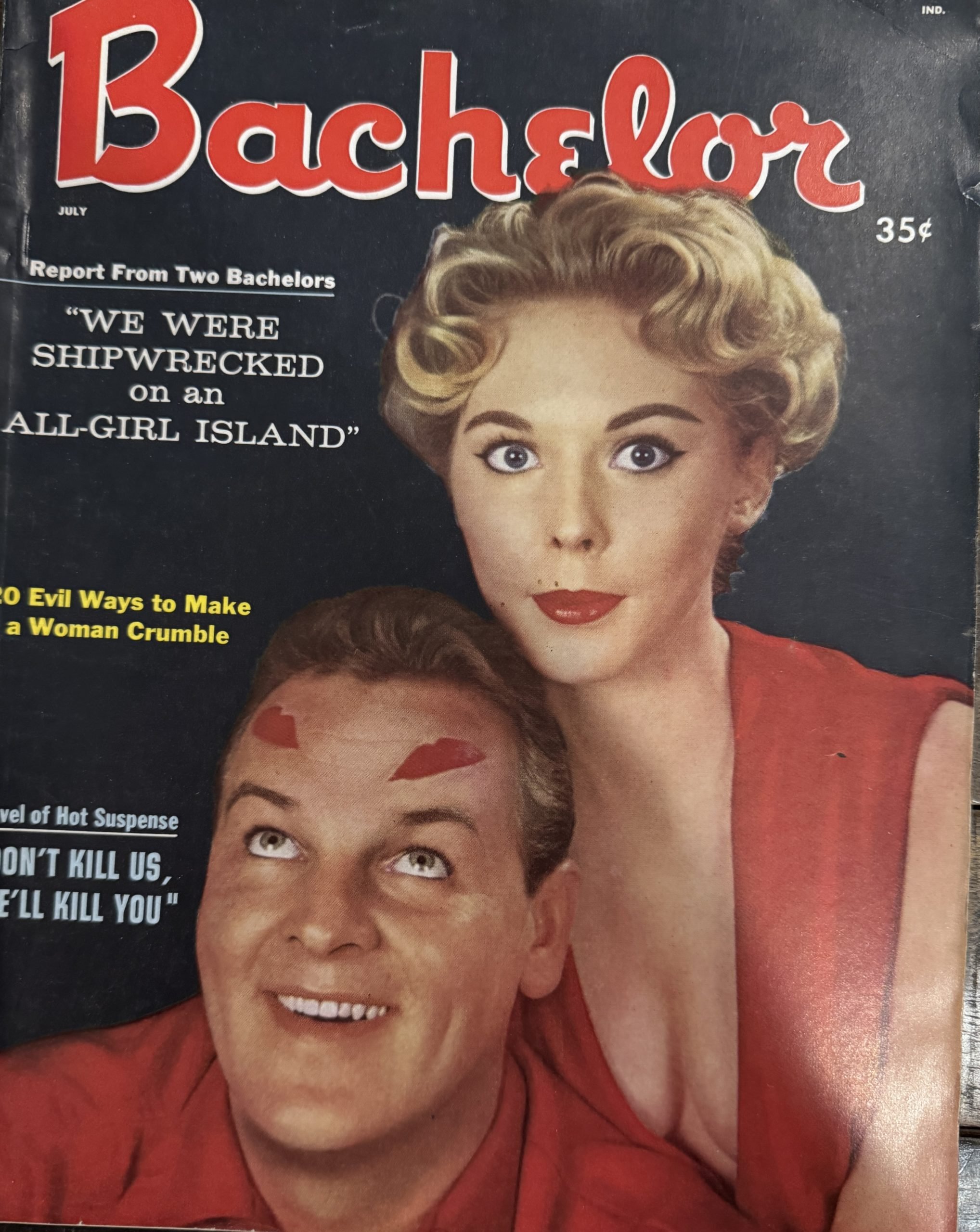 Bachelor July 1958 *Laura Lee, Barbara Wilson*