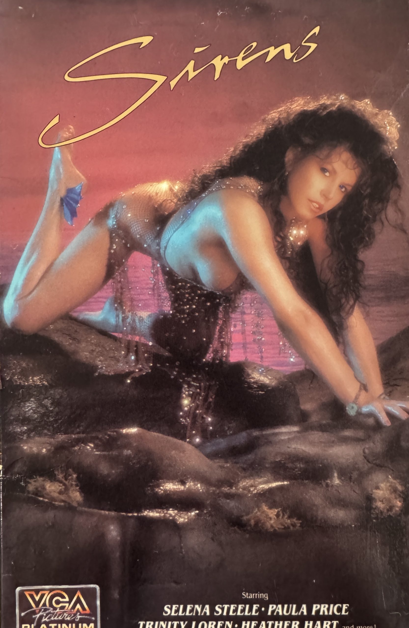 Sirens VHS *Eric Price, Heather Hart, Mike Horner, Paula Price, Ron Jeremy, Selena Steele, Trinity Loren*