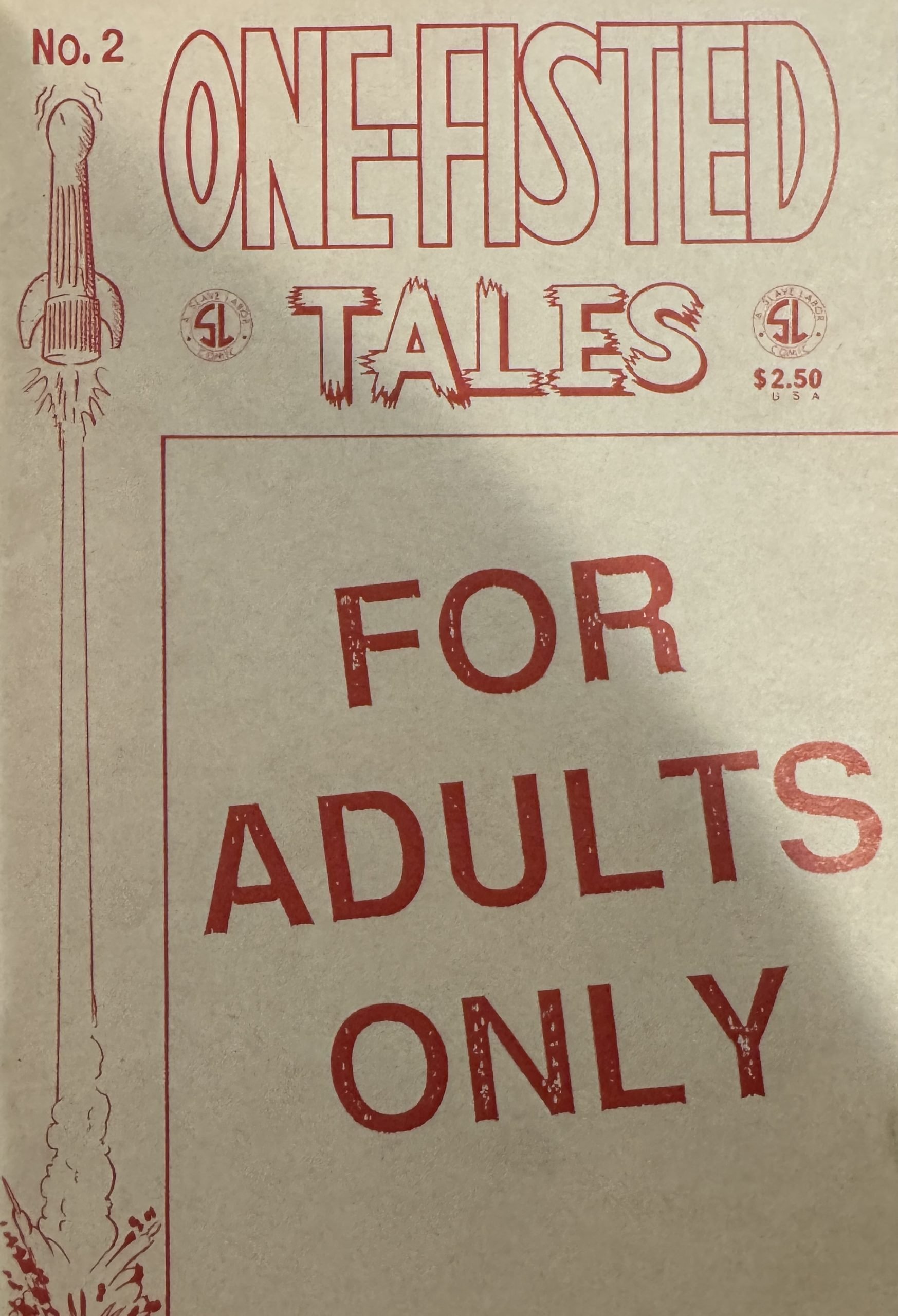 One Fisted Tales #2 September 1990 Comic/Comix