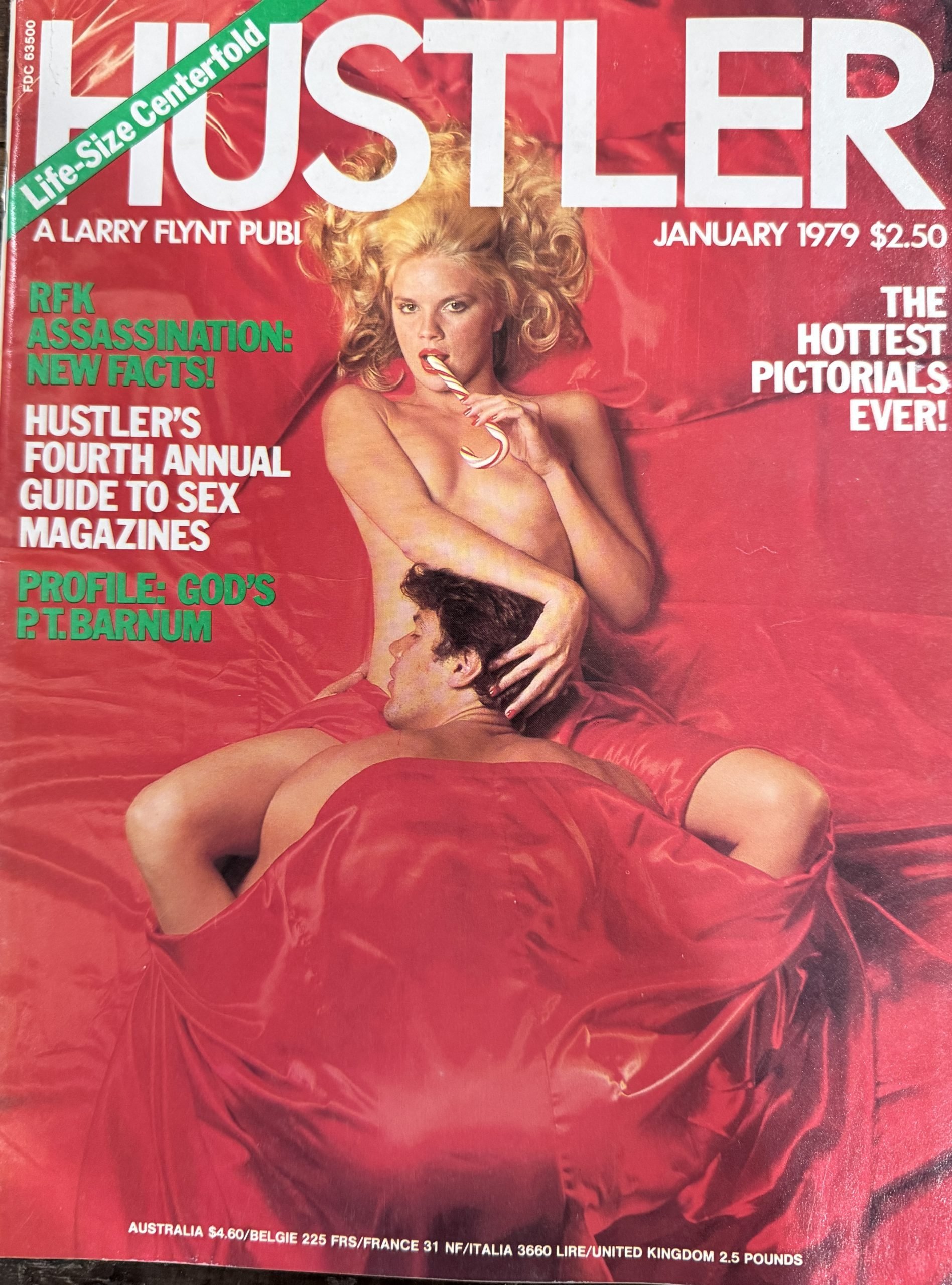 Hustler January 1979 *CG & CF Nancy Suiter, Life Size CF*