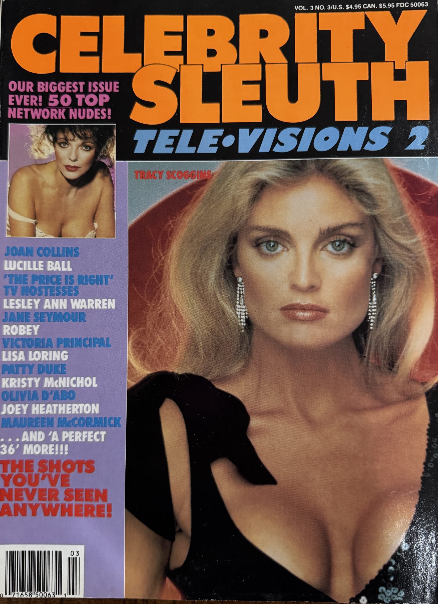 Celebrity Sleuth 3/3 1990 *CG Tracy Scoggins, Lucille Ball, & More!*