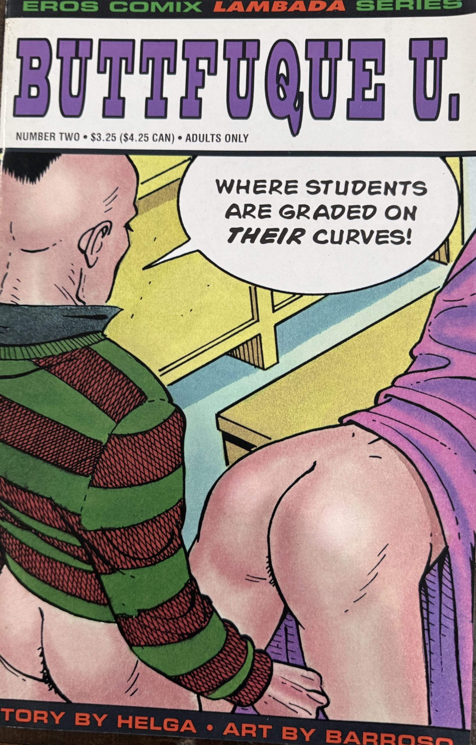 Buttfuque U, #2 October 1994 *Where Students Are Graded on their Curves!* Comic/Comix
