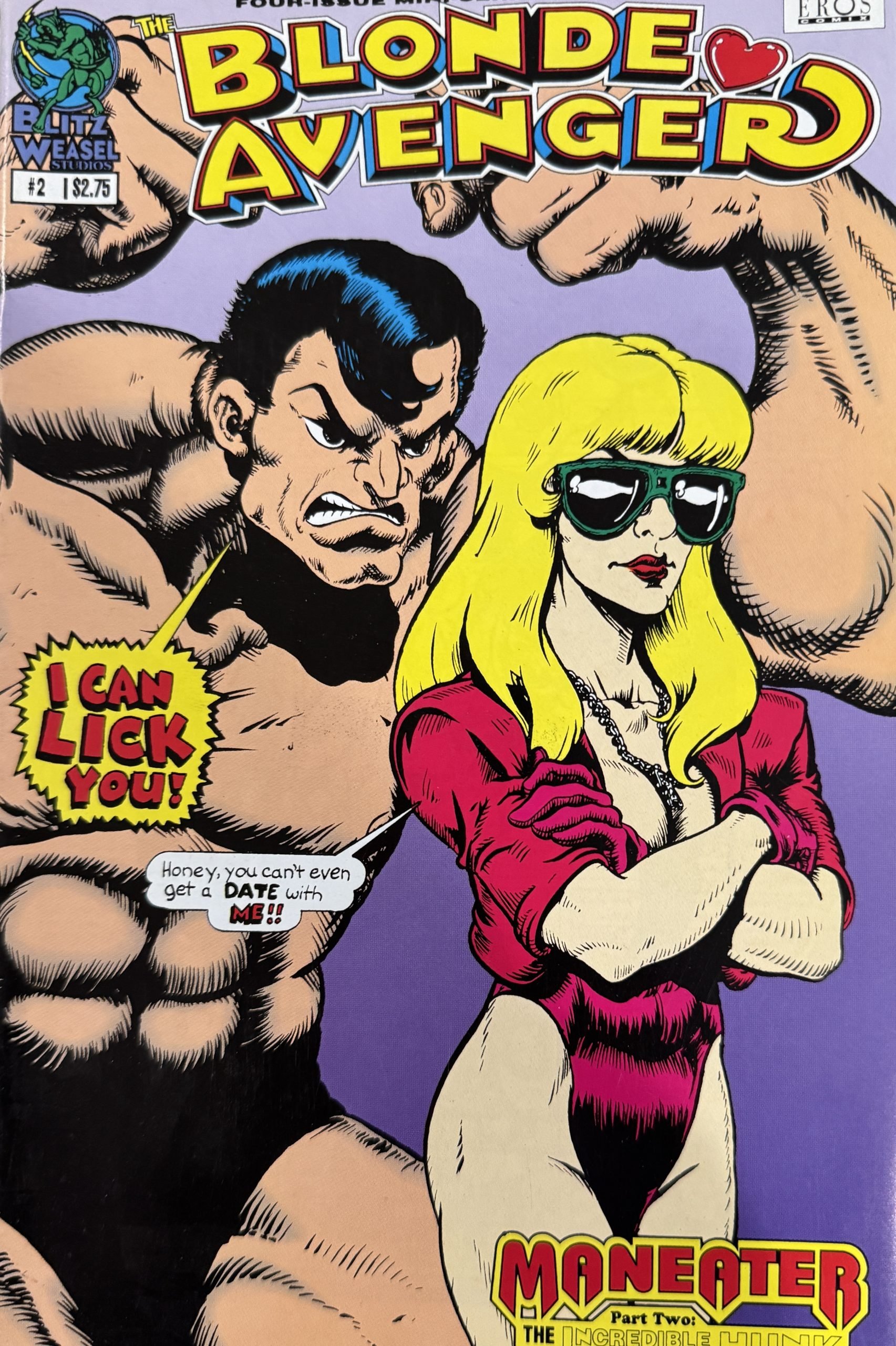 Blonde Avenger #2 1993 Blitz Weasel Comic/Comix