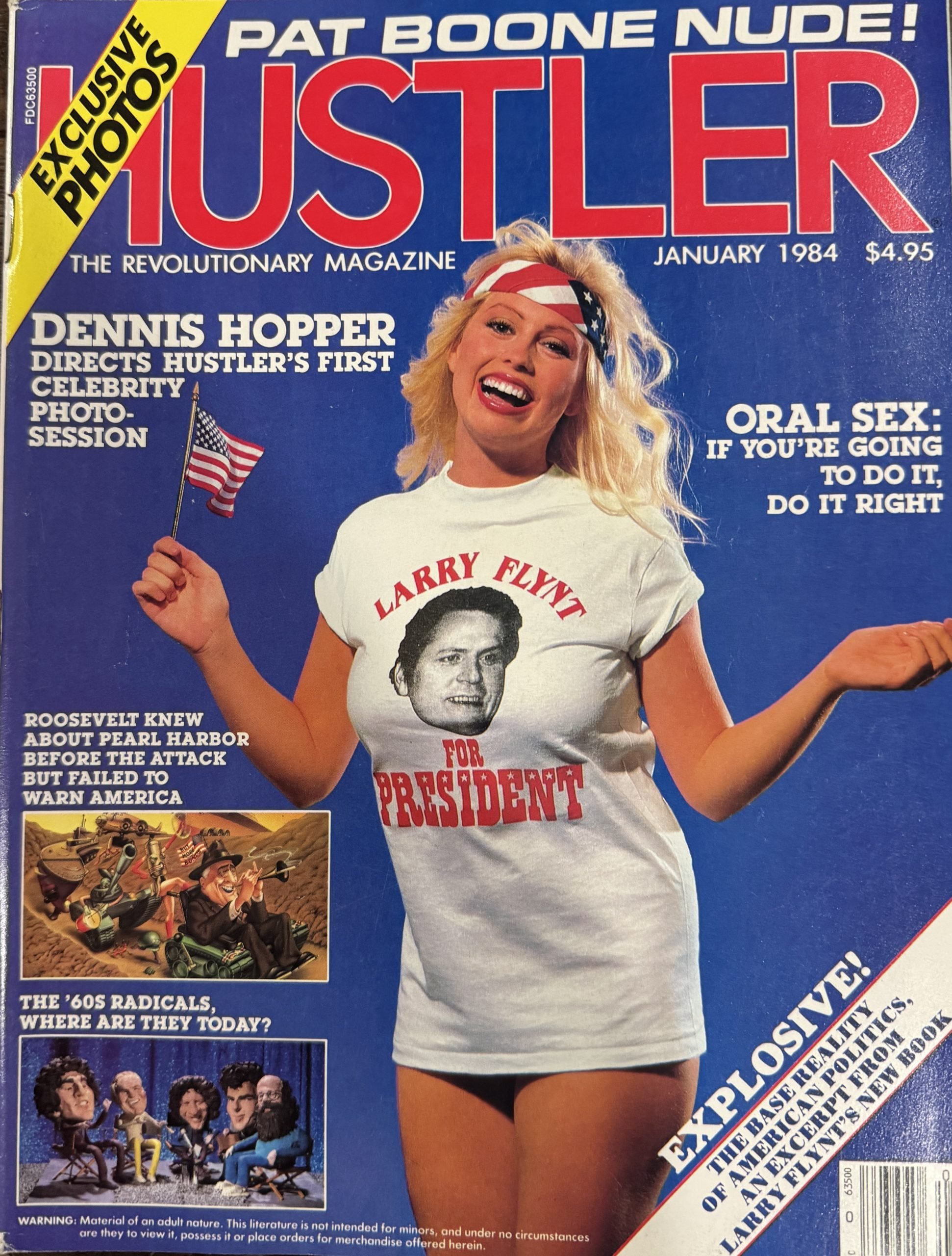 Hustler January 1984 *Dennis Hopper & Pat Boone*